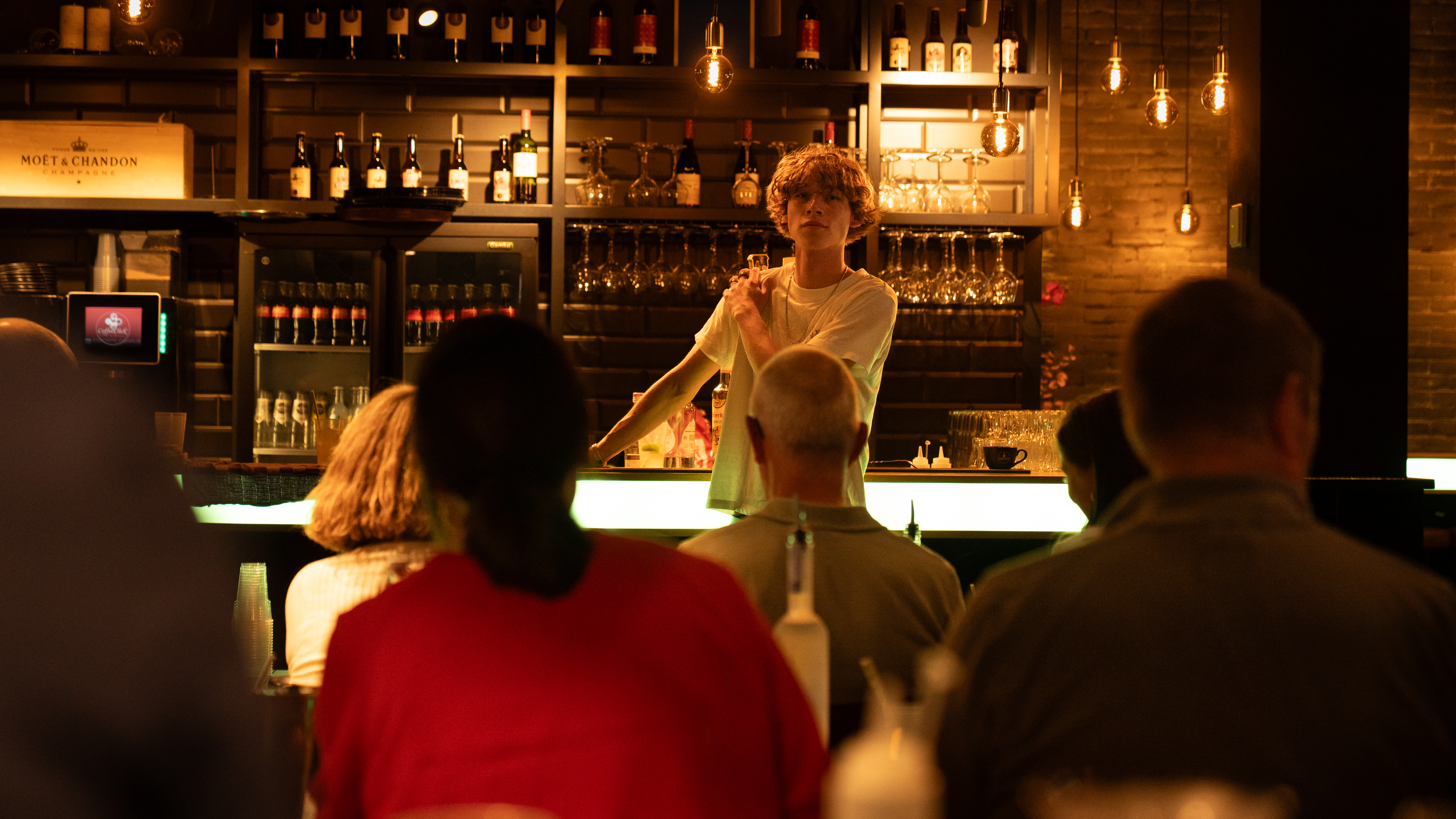 Luxe cocktail bar achtergrond